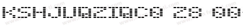 KSHJVQZIQC0 28 00字体转换